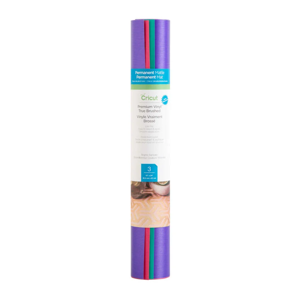 Cricut Vinilo Permanente Premium True Brushed Sampler | Ezedichi